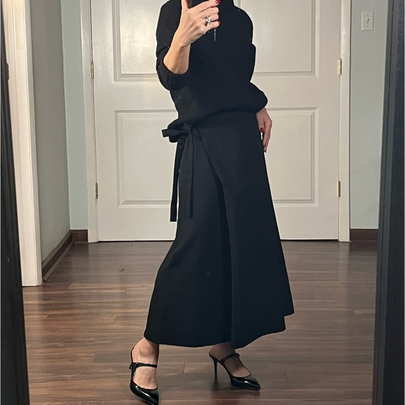 Tricot Comme des Garcons Dresses & Skirts - Comme des Garçons Tricot wool blend faux wrap A line skirt size S